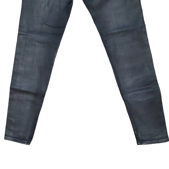 AG The Absolute Legging Coated 32R (Meas 32x29.5 9" Mid Rise) Metallic Jeans A19 - Picture 6 of 11